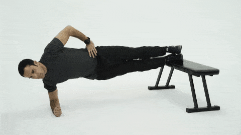 Elevated side plank