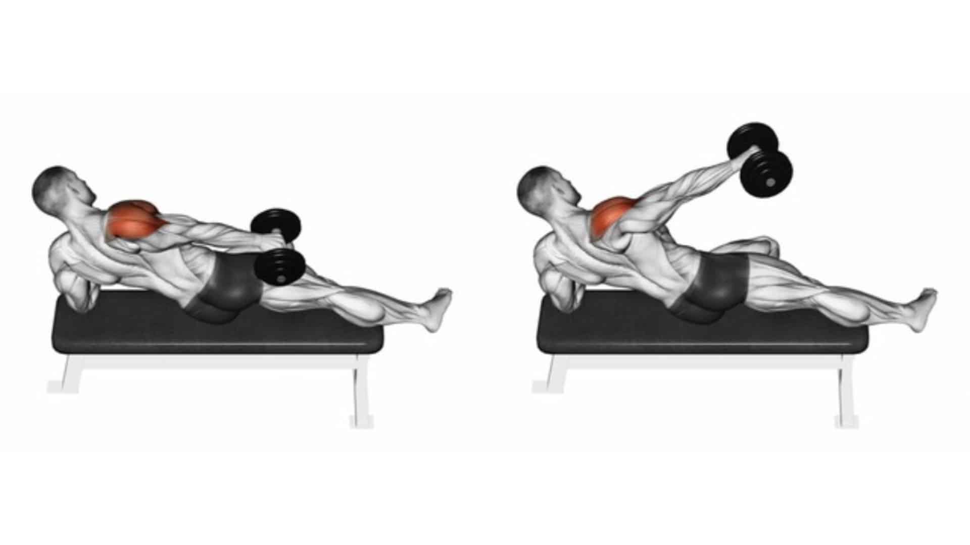 Lying Dumbbell Lateral Raise