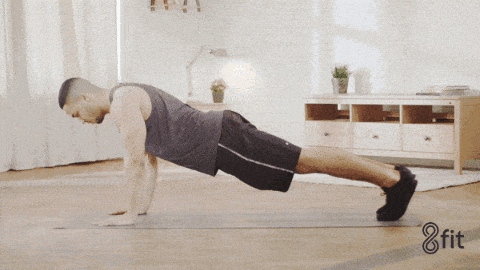 Plank to Pushup Exercise