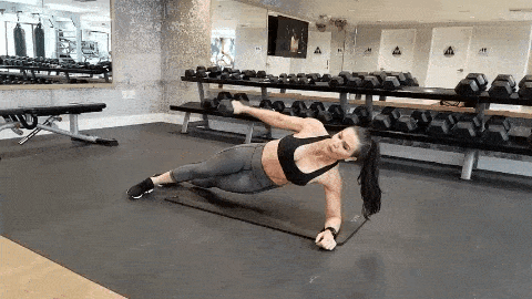 Side plank lateral raise