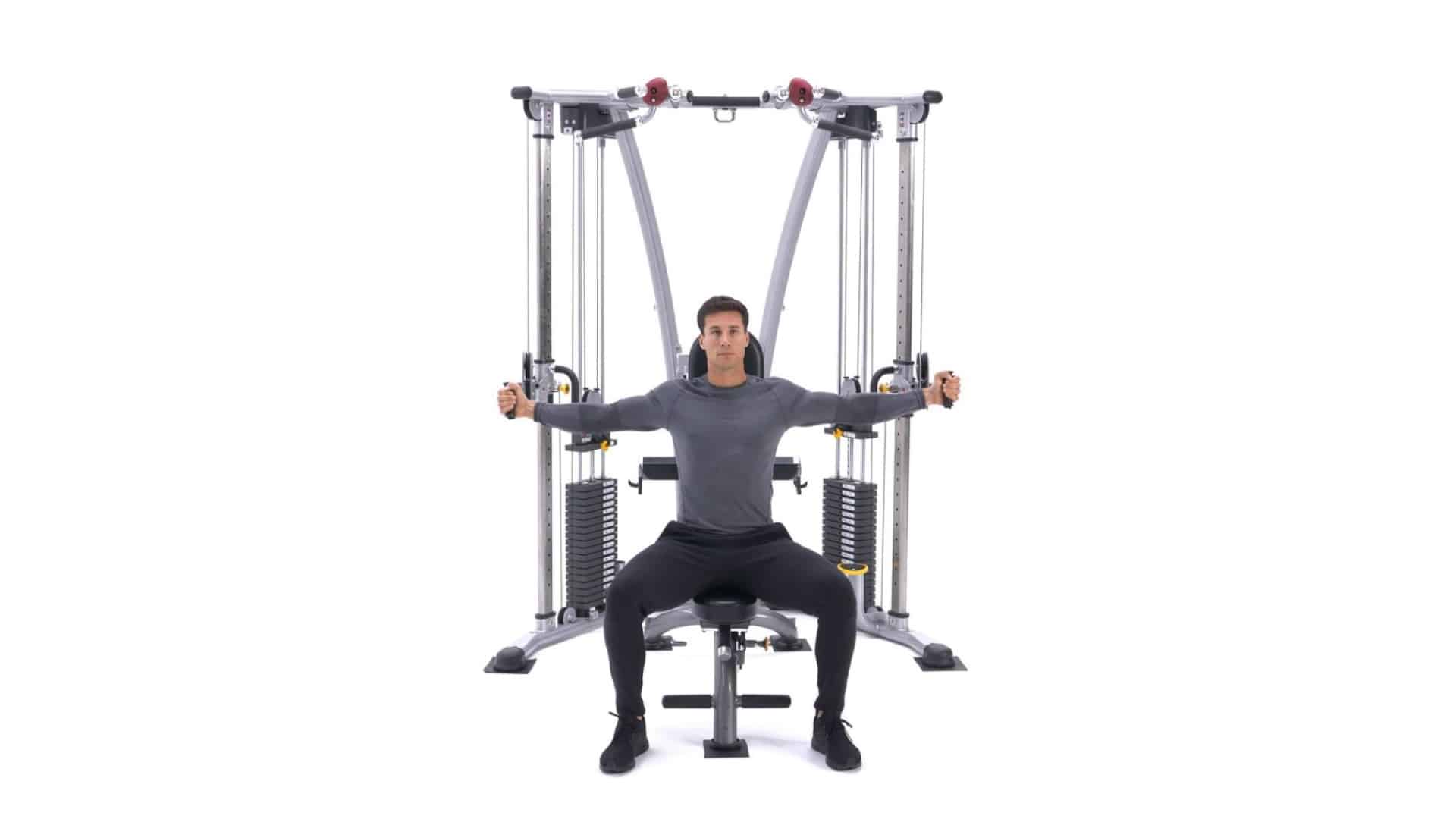 Seated Cable Pec Fly.