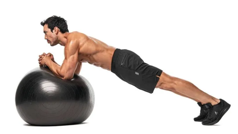 Stability Ball Forearm Plank