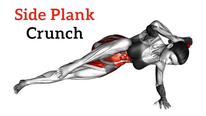Elbow To Knee Side Plank Crunch