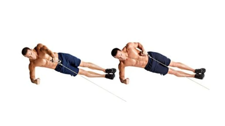 Side Plank with Row