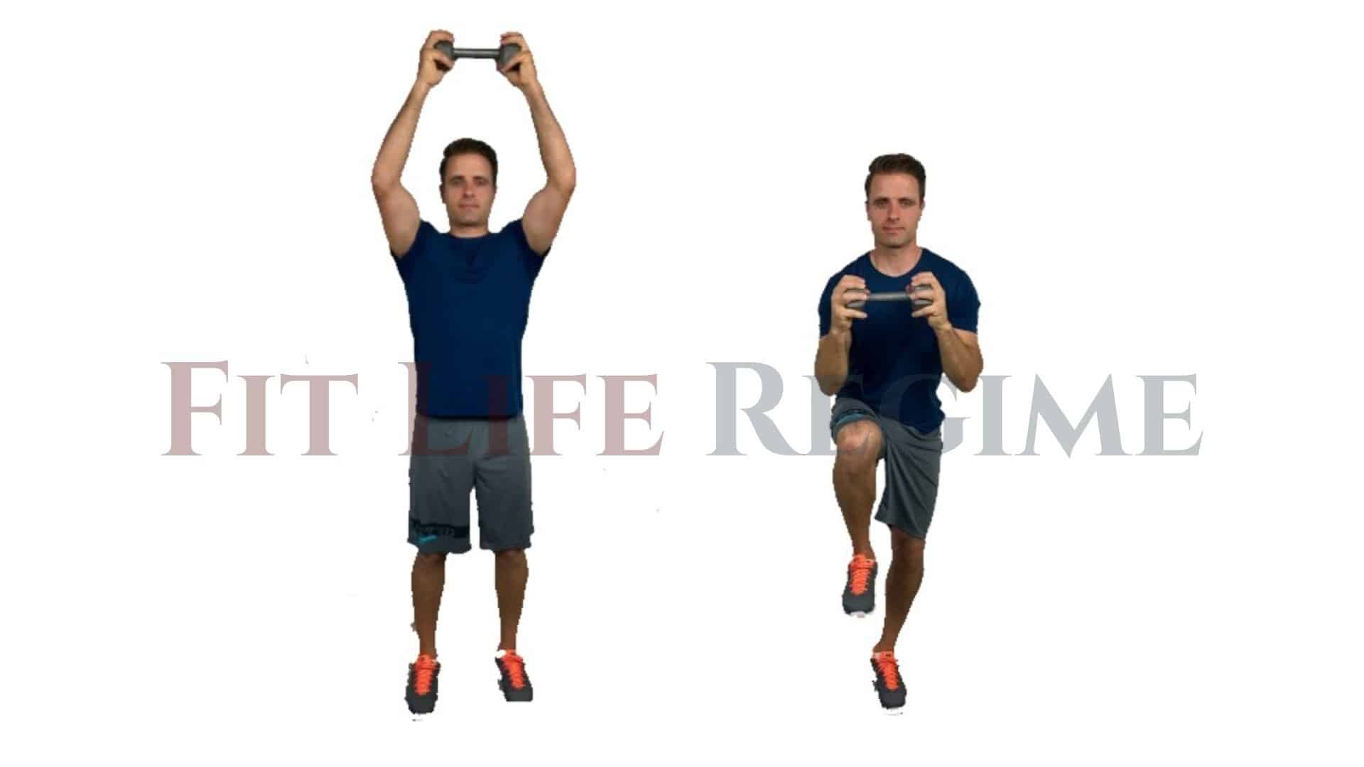 Standing Crunches With Dumbbell