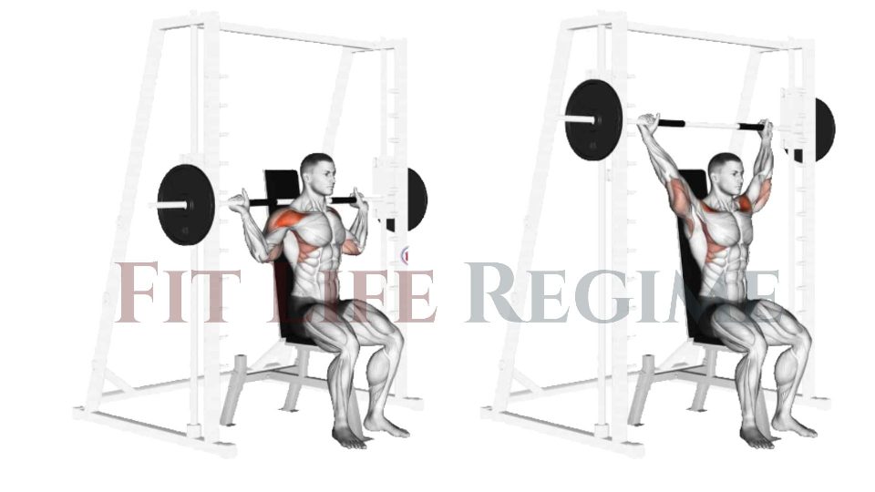 Seated Smith Machine Behind The Neck Shoulder Press
